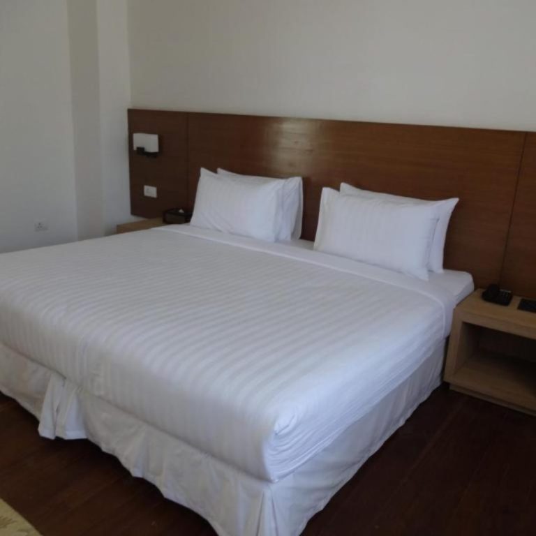 Spacious Bed with Crisp