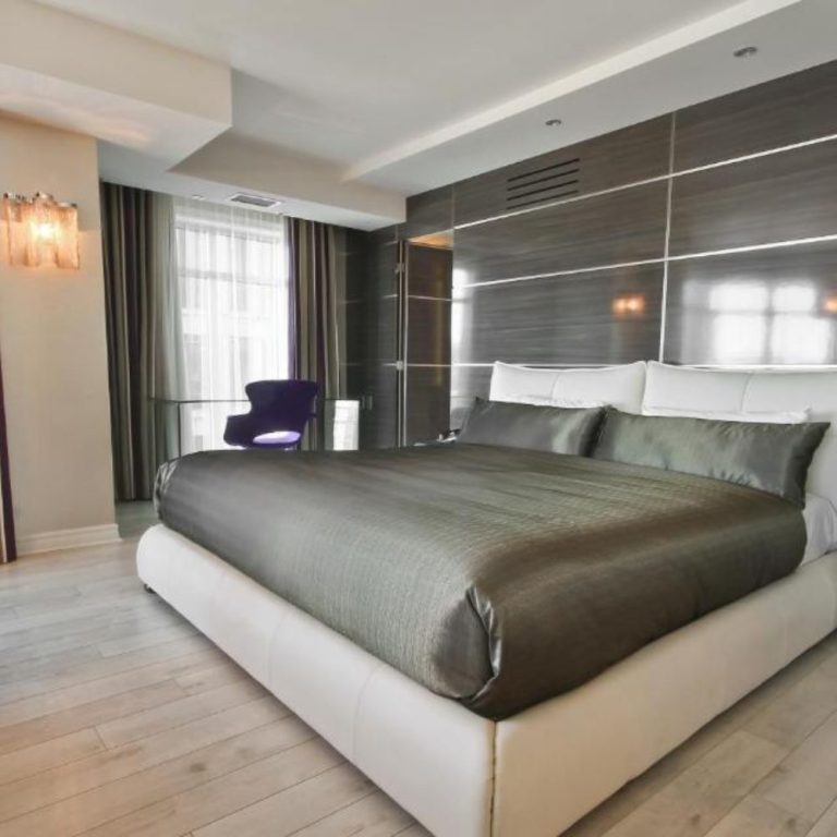 Modern Bedroom with Bed