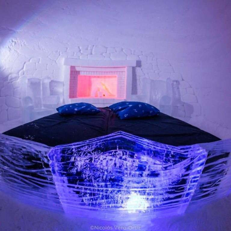 A cozy hotel room
